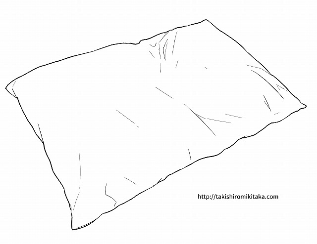 枕 の描き方 写真 線画 練習用印刷データ 滝城みきたか公式サイト